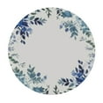 thumbnail image 2 of JEUXUS Watercolor Blue Leaf Round Table cover Summer/Spring Flowers Decorative Table Cloth Polyester Fabric Farmhouse Floral Table Cover for Home Sofa Kitchen Outdoor Indoor Party, 2 of 7
