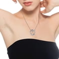 thumbnail image 2 of Christian Circle Ring Necklace Engraved Faith As Small As A Mustard Seed Can Move Mountains, with Gift Box (Heart), 2 of 7
