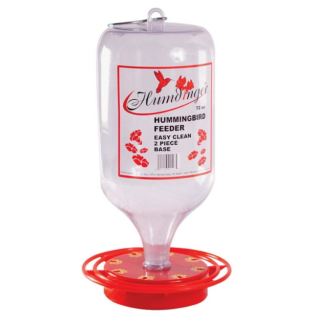 Humdinger Hummingbird 72 oz. Plastic Bottle Nectar Feeder 8 ports