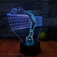 thumbnail image 3 of LINLIN 3D Night Light, 3D USB 3D Illusion Light Desk Lamp Touch Night Light with 7 Color Optical Illusion Desk Lights for Musical Instrument Shop Home Party Supply Decoration, 3 of 6