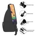 thumbnail image 5 of ZICANCN Skull Painting Scary Crossbody Sling Bag for Men Women - Casual Shoulder Backpacks for Travel Sport Climbing Runners Daypack, 5 of 9