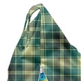 thumbnail image 5 of Plaid Lounger Chair Bag, Horizontal and Vertical Stripes in Tartan Pattern Geometric Style Pattern, High Capacity Storage with Handle Container, Lounger Size, Yellow Jade Green Grey, by Ambesonne, 5 of 5