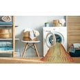 thumbnail image 2 of Ahgly Company Tapis d'Intérieur Rond Lavable en Machine Orange Rouge Orange Transitionnel, 4 Pieds Rond, 2 of 7