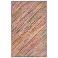 thumbnail image 2 of SAFAVIEH Cape Cod Jarvis Striped Area Rug, Natural/Red, 5' x 8', 2 of 8