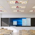 thumbnail image 4 of Fluorescent Light Covers 1 Pack 4x2 ft Gnome Daisy Ceiling Light Covers Yellow White Flowers Retro Light Filters for Classroom, Office & Home, Drop Ceiling Light Covers, 4 of 8