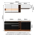 thumbnail image 3 of Cocina Integral Completa Modular Madesa Parma 220cm BN 07, 3 of 5