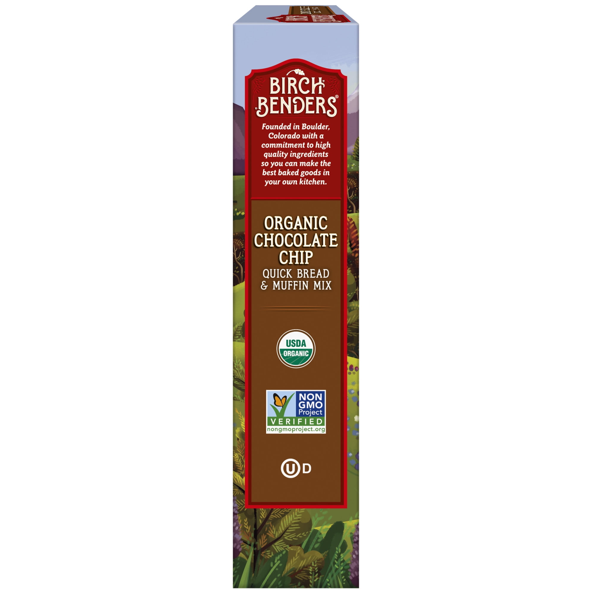 (2 pack) Birch Benders Organic Chocolate Chip Muffin Mix, 14.3 oz Box