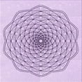 thumbnail image 1 of Ahgly Company Machine Washable Indoor Square Transitional Rich Lilac Purple Area Rugs, 4' Square, 1 of 7