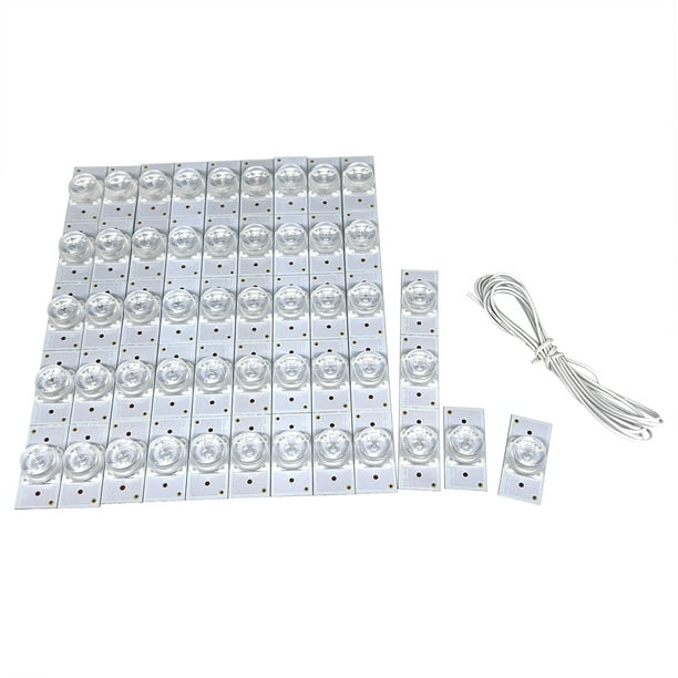 50 cuentas de lámpara SMD de 6 V con filtro de lente óptica cóncavo