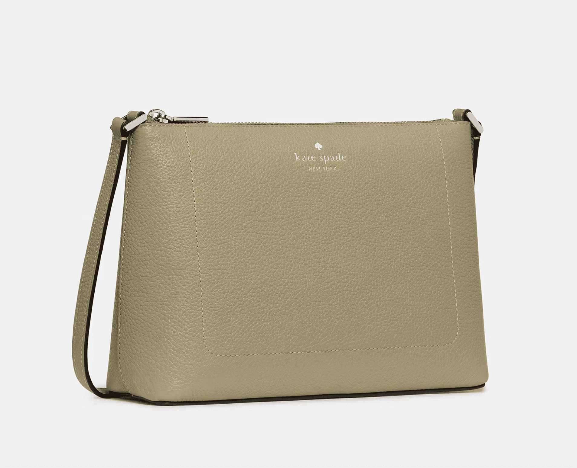 Kate Spade New York Women’s Leila Pebbled Leather Crossbody Bag, Adjustable Strap – KG464