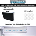thumbnail image 3 of 8-Foot Regulation Folding Beer Pong Table w/Beer Pong Balls & Optional Cup Holes, LED Lights, Custom Graphic (Choose Your Model), 3 of 8