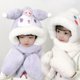 thumbnail image 2 of Conjunto de guantes y bufanda de Anime para niños, gorro cálido, protección para los oídos, lindo, My Melody, Cinnamoroll, Kuromi, invierno, regalo LIUWENJING unisex, 2 of 2