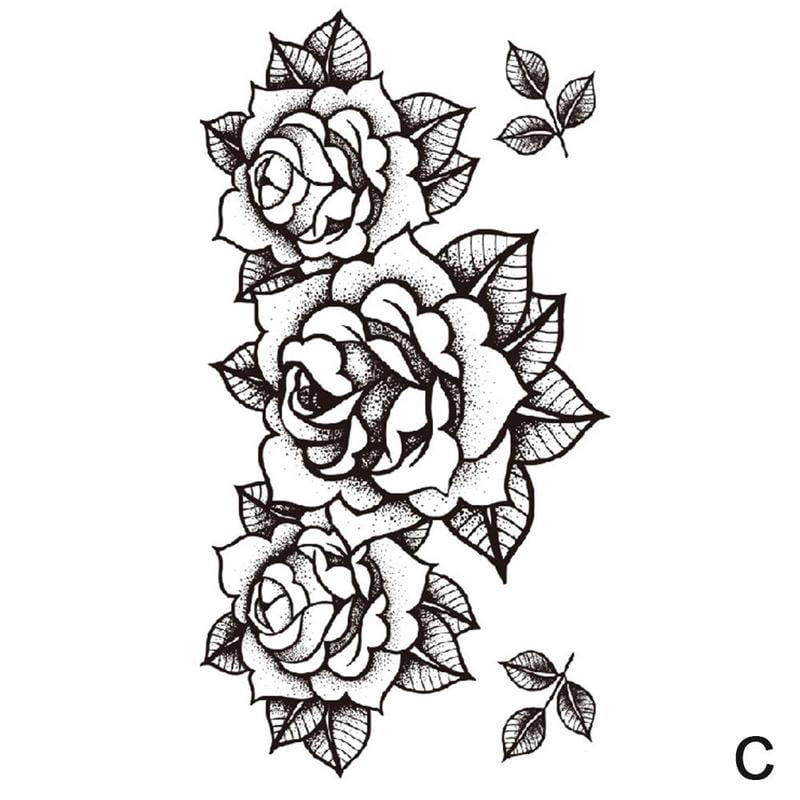 Roses Tattoo Dot Work Vector Illustration Stock Vector  Illustration of  romantic nature 115371413