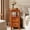 Brown, variant on Fnova Solid Wood Narrow End Table with 2 Drawers and Open Shelves, Side Table Nightstand, Easy Assembly, for Living Room, Bedroom, Entryway, Small Space