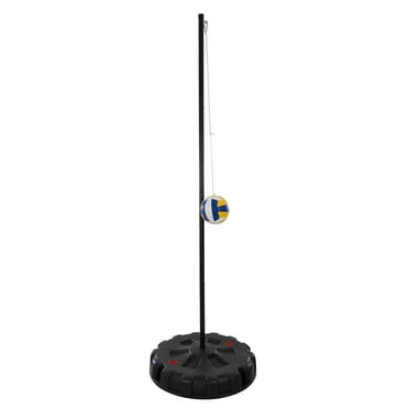 Portable Tetherball Complete Outdoor Game Set with Base, Ball, Pump, Cord & Stakes - Family Game for Kids and Adults by Hey! Play!