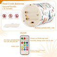 thumbnail image 5 of Yayeee Flameless Candles with Remote Flickering Battery Operated Multi Color Changing, Floral Wave, 5 of 7