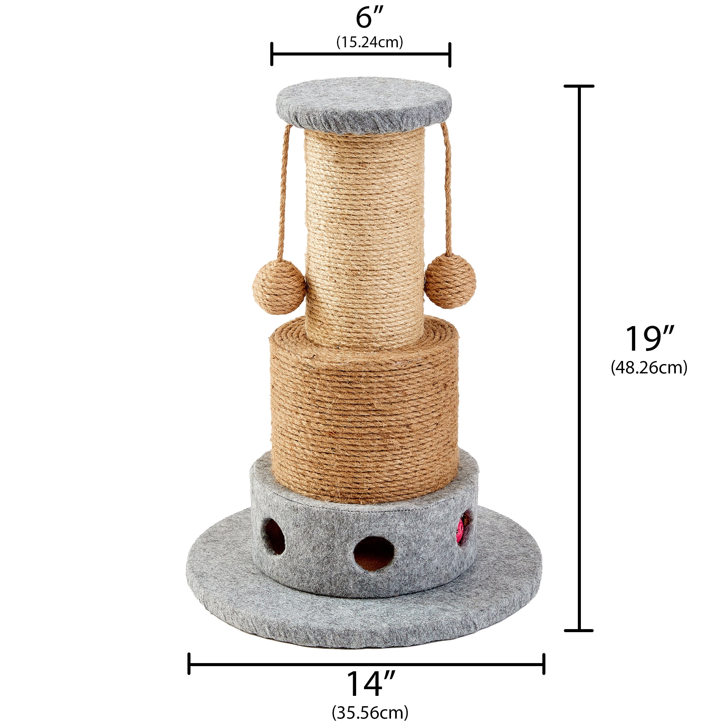 Two by Two Suffolk -  Scratching Post Cat Furniture -  in. Tall