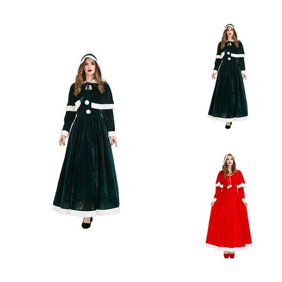 Christmas Dresses for Women, Corset Santa Gown, Women Festive Dress for Holiday Dinner & Evening Events