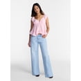 thumbnail image 2 of No Boundaries Mid Rise Baggy Jeans, 29", 31", 33" Inseams, Women's Sizes 00-24W, 2 of 5