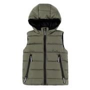 Hiheart Boys Lightweight Padded Puffer Vest with Reflective Tape