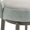 thumbnail image 4 of XDECO Swivel Bar Stools Set of 2, Velvet Upholstered bar Chairs, Barstools Counter Height with Back and Footrest for for Bar, Kitchen Island, Dining Room,Grey, 4 of 7