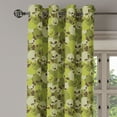 thumbnail image 2 of Ambesonne Skull Grommet Curtain, Scary Concept Design, 50" x 72", Green Pale Green Beige, 2 of 6