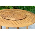 thumbnail image 4 of Amazonia Calgary 7 Pieces Lazy Susan Teak Finish Round Patio Dining Set, 4 of 10