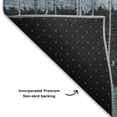 thumbnail image 5 of Addison Rugs Mayfield Premium Machine Washable Transitional Stripes Teal Rectangle Rug, 10' x 14', 5 of 7