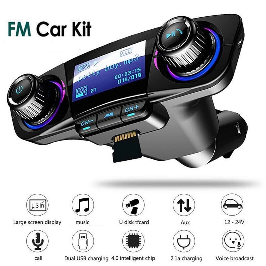 Wireless Bluetooth Car MP3 Player FM Transmitter Radio LCD SD USB ChargerKit 