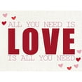 thumbnail image 2 of Allen, Kimberly 32x25 White Modern Wood Framed Museum Art Print Titled - All You Need is LOVE, 2 of 4
