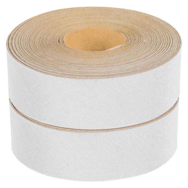 ColoMX 2 rollos de tiras de ribete de tela, accesorio de pantalla de lámpara para el hogar, cinta de tela con ribete de sombra ligera para cubiertas de lámparas DIY, tira de ribete de 5 metros
