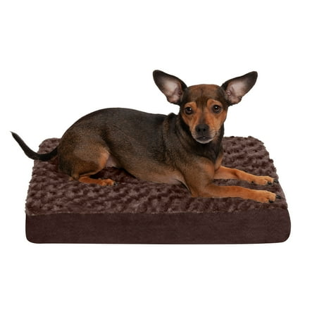 UPC: 0815181022860 | FurHaven Pet Products Ultra Plush Deluxe Memory Foam Pet Bed for Dogs & Cats – Chocolate  Small