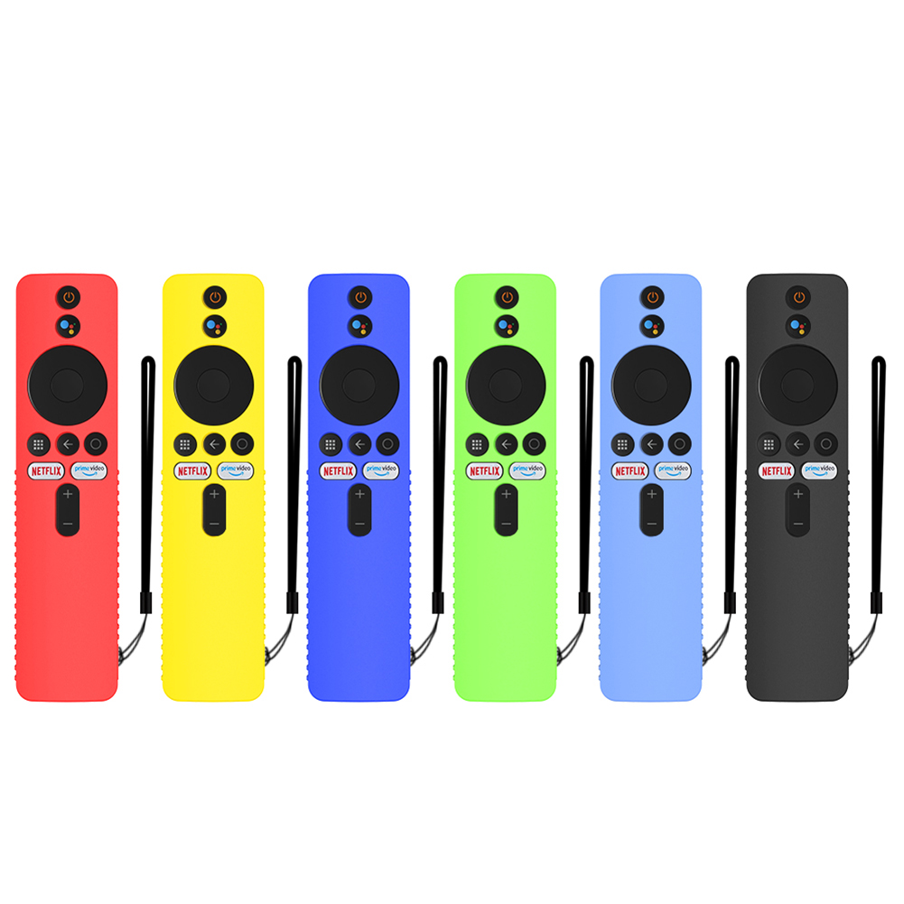 Silicone Remote Control Protective Case Dust Cover with Lanyard for Mi