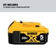 thumbnail image 3 of Batería DEWALT 20 V MAX XR de iones de litio, 5 Ah (DCB205), 3 of 6