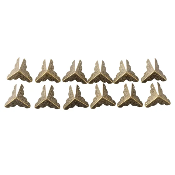 Case Box Corners Brackets Furniture 12Pcs Accessories Decor Decorative