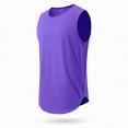 thumbnail image 7 of NOLDARES Men's Tank Tops Loose Fit Sleeveless Workout Muscle Shirt Athletic Bodybuilding Gym Tee Shirts Summer Vacation(Purple,M), 7 of 7