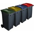 thumbnail image 1 of Contenedor de basura reciclables Ecodiseño 120L 2 ruedas - color :TAPA AMARILLA - TAPA AMARILLA, 1 of 1
