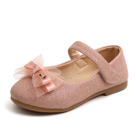 

Girl Princess Shoes Fashion Bow Soft Shoes Cute Leather Shoes