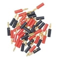 thumbnail image 3 of Straight Speaker Connector, 0.2in Diameter Red Black Universal Banana Plug 40PCS/Set Clear Sound  For Car, 3 of 8