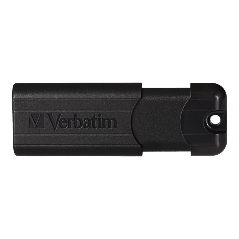 Verbatim PinStripe - flash drive - 256 - USB 3.2 Gen 1 - black - Walmart.com