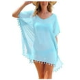 thumbnail image 4 of Robe de Plage Élégante en Chiffon à Franges pour Femmes, Longueur 80CM, 4 of 4