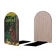thumbnail image 2 of El Grúfalo Sujetalibros decorativos temáticos, tope para estantería con base antideslizante, uso dual para hogar y oficina - 2 piezas, 2 of 6