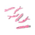 thumbnail image 1 of Pinzas para el cabello seccionables - Pinzas para el cabello de cocodrilo con dientes anchos y doble bisagra para todas las longitudes y tipos de cabello - Rosa (paquete de 6), 1 of 4