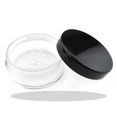 thumbnail image 1 of Hahiyo 4 unidades de 10 ml/0,34 oz de plástico vacío de viaje en polvo contenedor pequeño polvo suelto estuche compacto maquillaje tarro cosmético caja de polvo recargable sin fugas soporte de polvo c, 1 of 1