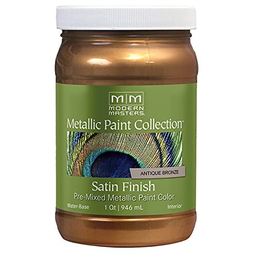 1 qt Modern Masters ME204 Antique Bronze Metallic Paint Collection Water-Based Decorative Metallic Paint