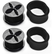 2 Pack Replacement Upright Bissell Filters Style 32R9. Fits Bissell Style 9 10 12 16 Filters. Bissell Power Force Helix Turbo Inner and Outer Filter Set