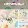 thumbnail image 2 of Easter Eggs Shower Curtain for The Bathroom, Cute Painted Eggs Shower Curtain Set 72x72 Inches, Waterproof Fabric with Hooks Home Bathtub Decoration, 2 of 5