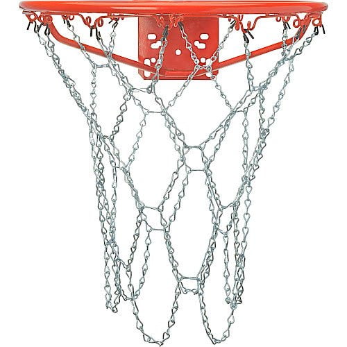 Chain Basketball Net Heavy Duty Galvanized Steel Goal Strong Hoops Outside 