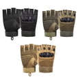 thumbnail image 4 of Greeniant 1 par de guantes de medio dedo para montañismo, guantes sin dedos ajustables transpirables, equipo deportivo para entrenamiento de Type2 NO2, 4 of 6