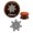 Brown, variant on Printtoo Floral Mandala Design Round Diary Card Brown Wooden Rubber Stamp Block-5 Inch